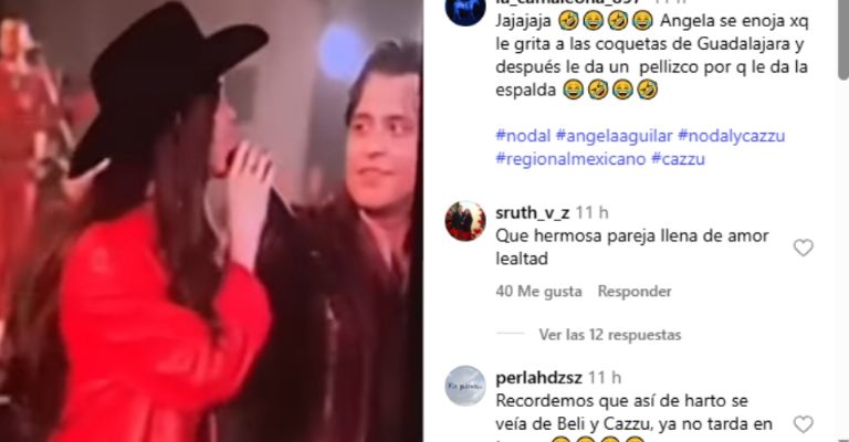 Ángela Aguilar armaría tremenda escena de celos a Nodal en concierto y VIDEO expone agresión