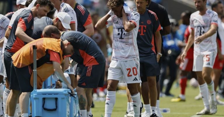 El Bayern es uno de los equipos que sufre por el calor