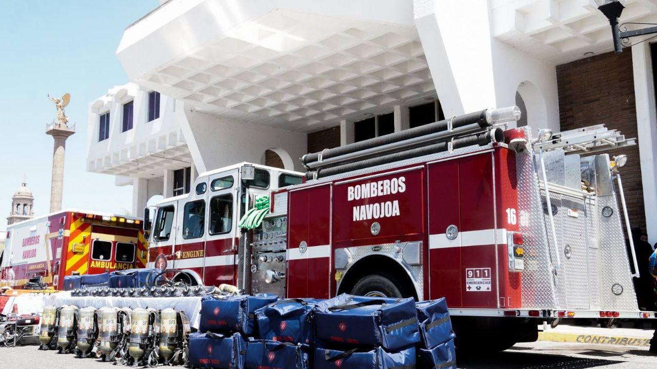 Bomberos Navojoa refuerzan su equipo de rescate y combate a incendios