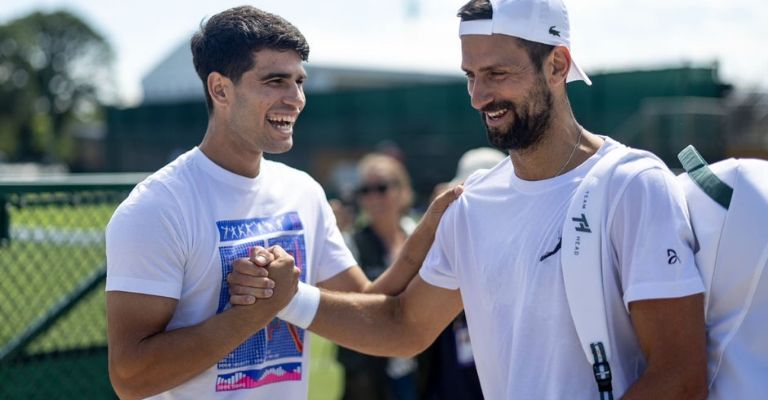 Alcaraz y Nole solo se enfrentarían en instancias finales