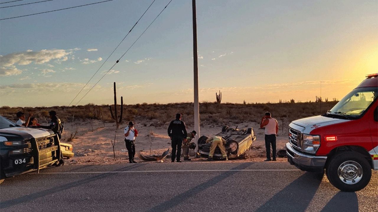 Hermosillo: Fuerte accidente en la carretera Bahía de Kino–Punta Chueca deja un muerto