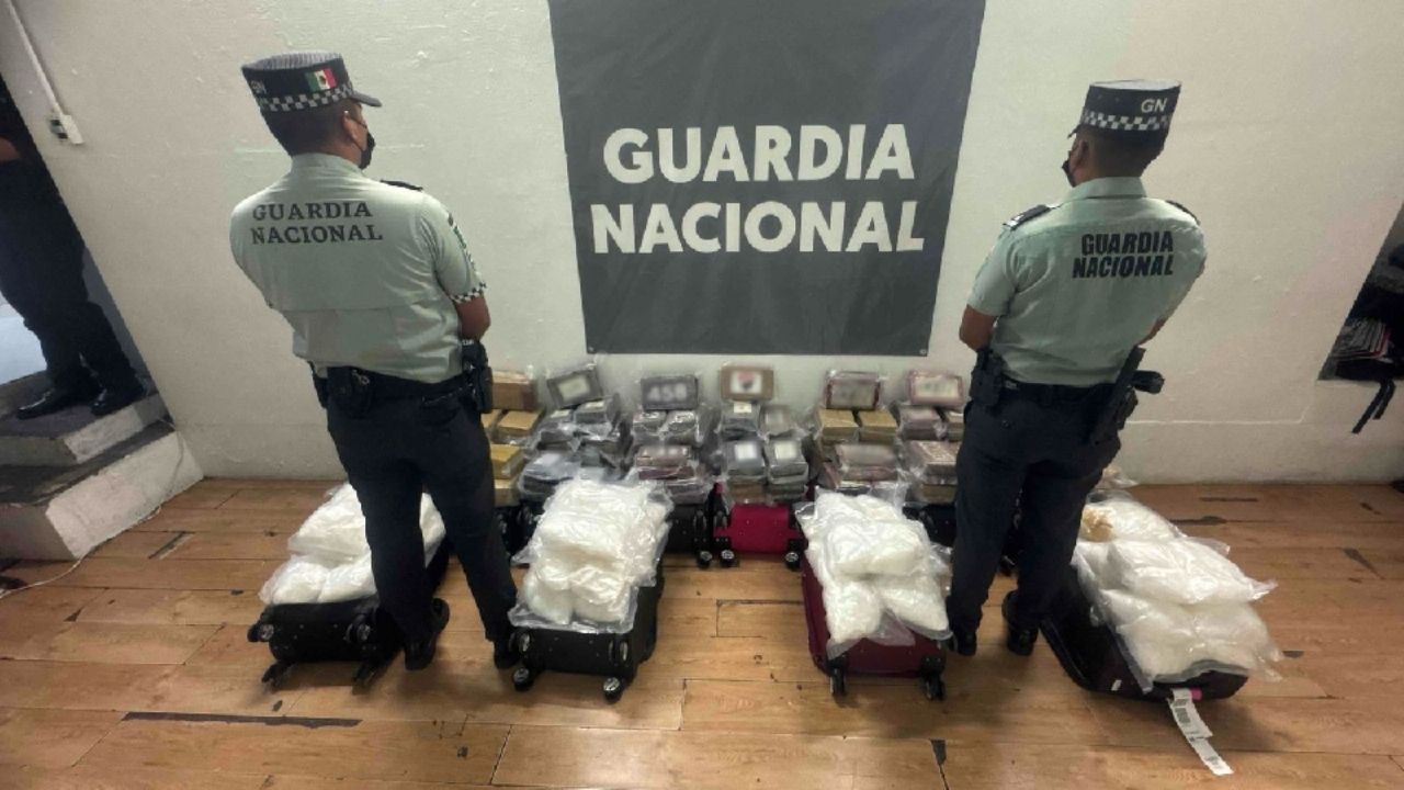 Guardia Nacional asegura más de 200 kilos de droga en aeropuerto de Tijuana