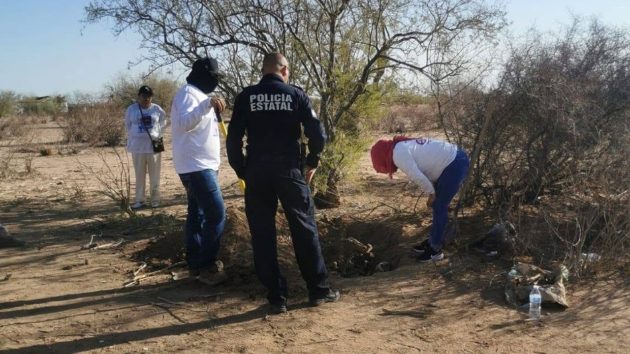 Colectivo halla cuerpo esquelético en Hermosillo; estaba enterrado en fosa clandestina