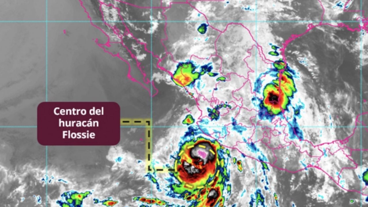 Huracán ‘Flossie’ toma fuerza: Sería a categoría 2 este martes y afectaría seis estados de México