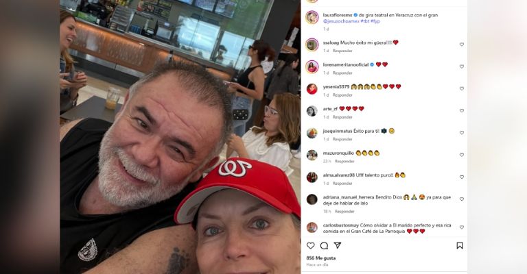 Laura Flores desata rumores de nuevo romance al aparecer con actor de Televisa