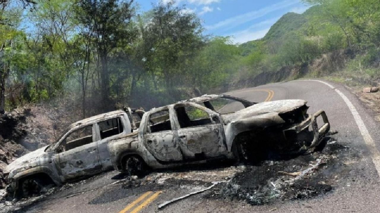 Violencia de Sinaloa: Operativo en Cosalá por reportes de agresiones y vehículos en llamas