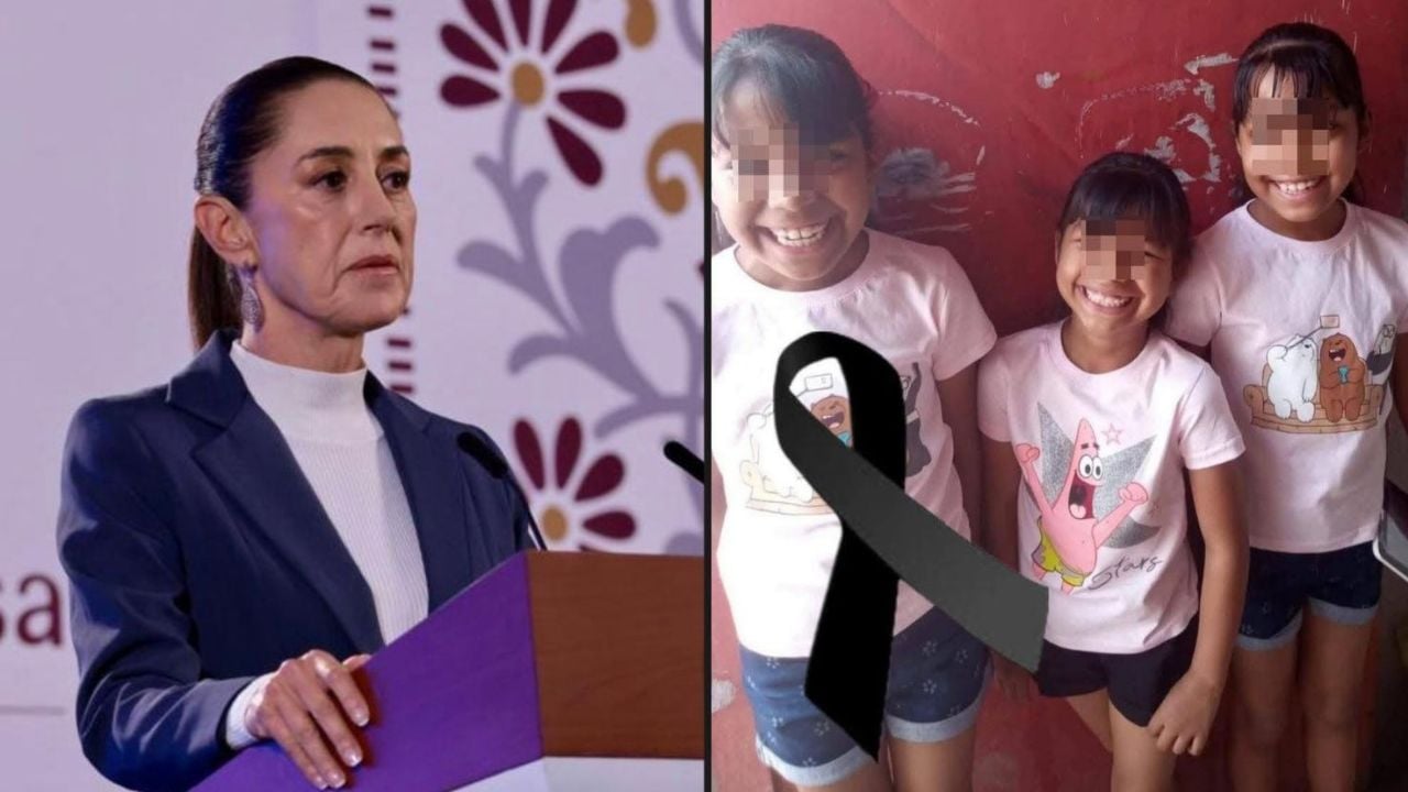 Sheinbaum condena el asesinato de tres niñas en Hermosillo, Sonora; confirma un detenido