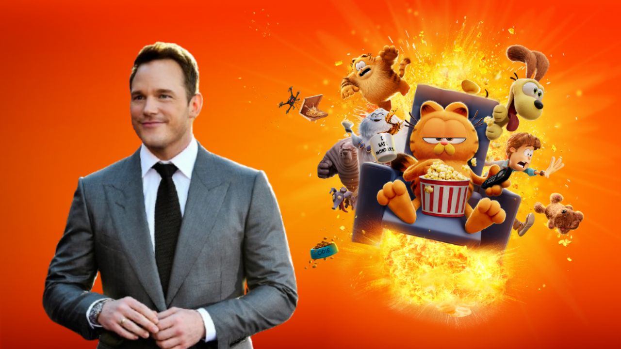 Chris Pratt vuelve a dar voz al gato Garfield tras el éxito en taquilla de la primera cinta