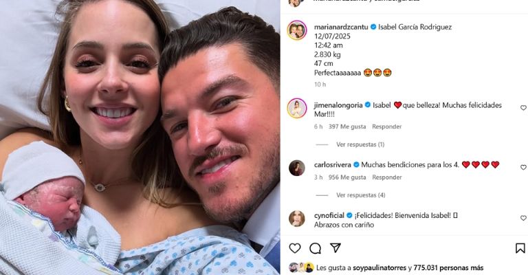 Mariana Rodríguez Cantú anuncia nacimiento de su bebé con Samuel García