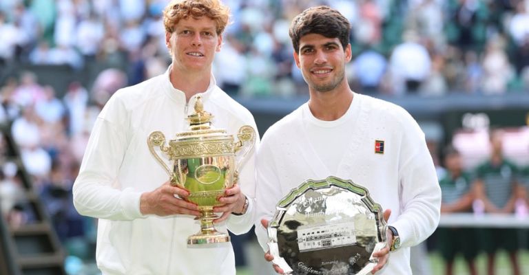 Alcaraz no pudo ante el mejor juego de Sinner