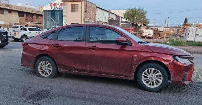 El vehículo despojado en cuestión