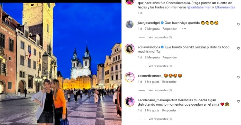 Shanik Berman se accidenta en su viaje por Praga