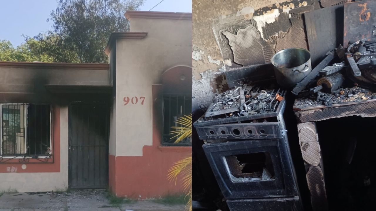 Ciudad Obregón: Brutal incendio acaba con vivienda en Villa Bonita; piden ayuda para familia