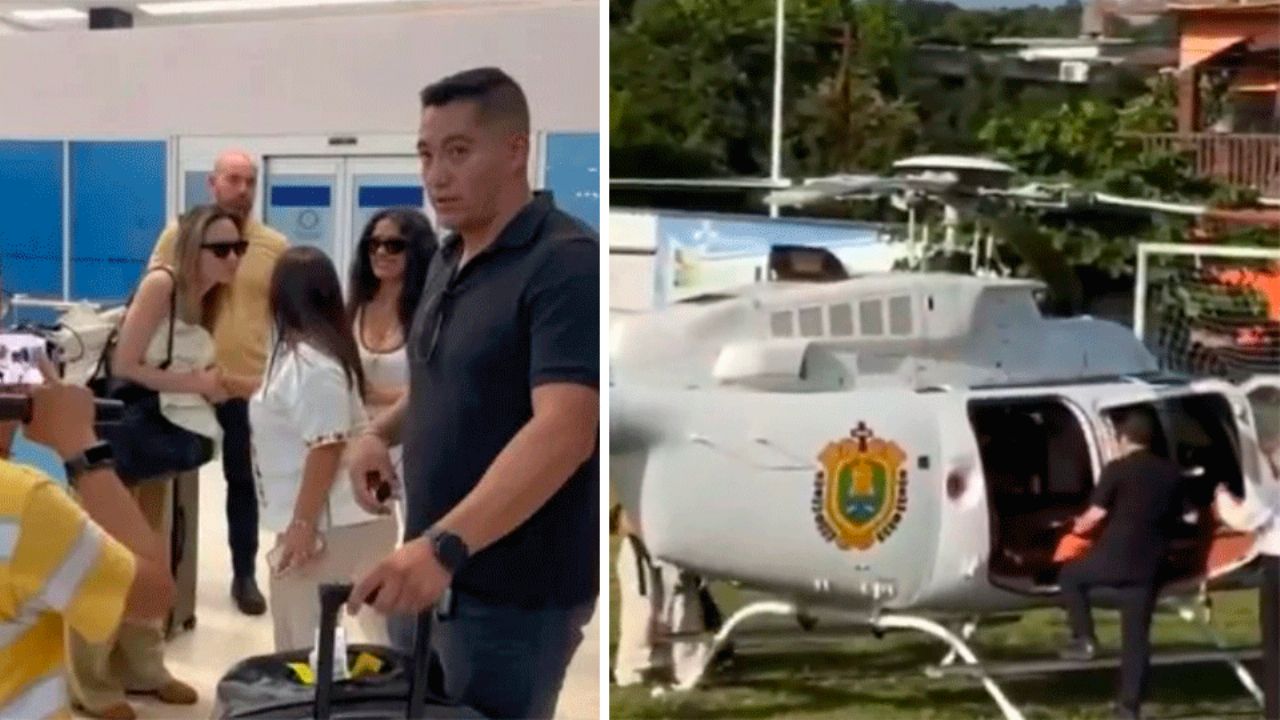 Por usar helicóptero oficial, Salma Hayek y Angelina Jolie causan controversia en Veracruz