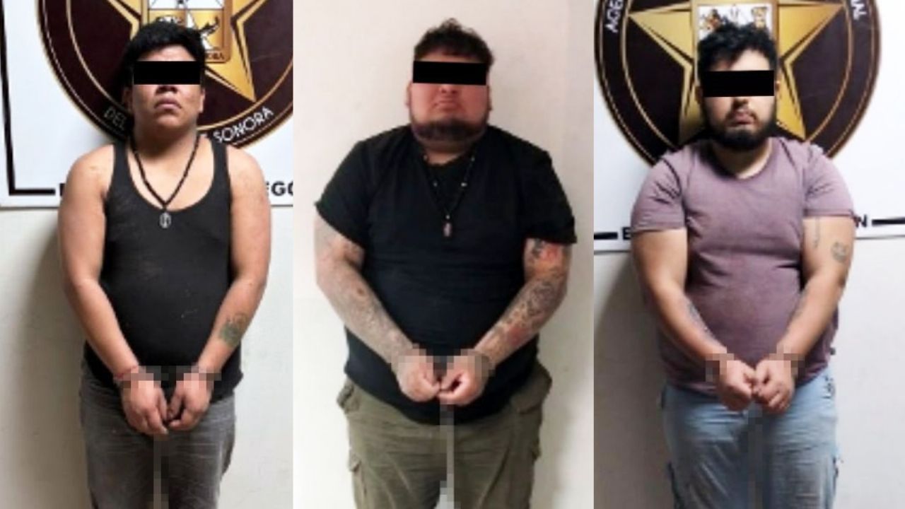 Sorprenden a tres sujetos con narcótico y armados con fusiles al sur de Ciudad Obregón