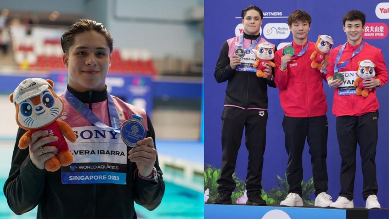 El clavadista mexicano Osmar Olvera, ganó la medalla de plata en el Mundial de Natación