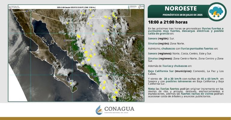 Clima en Sonora para hoy