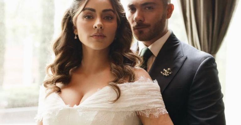 Carlos Said y Claudia Martín en su boda