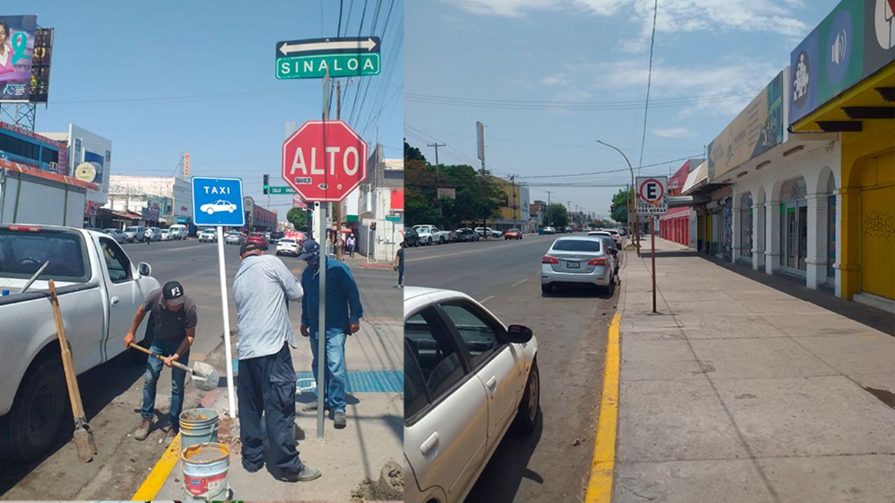 Continúa conflicto por nuevas franjas para taxis en el Centro de Ciudad Obregón