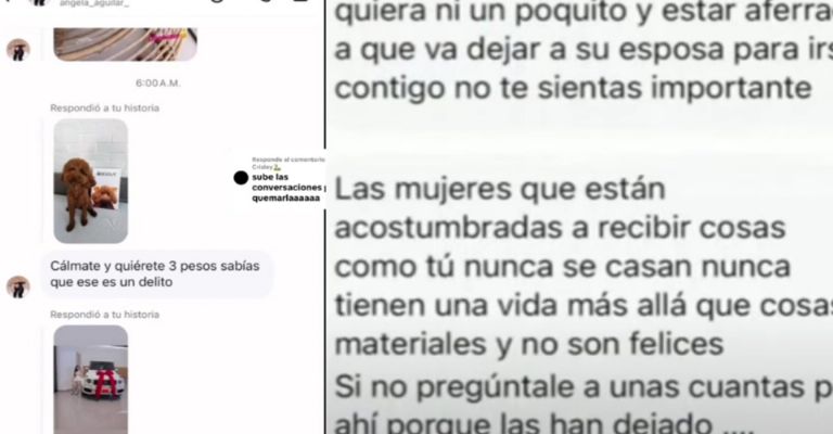 Amante de Christian Nodal exhibe amenazas de Ángela Aguilar por revelar su amorío con el cantante