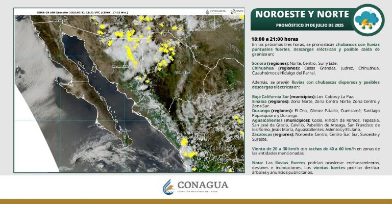 Así será el clima esta noche en Sonora