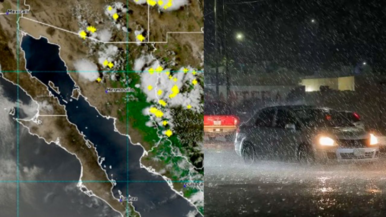 Clima en Sonora: Alertan por CHUBASCOS Y LLUVIAS en las próximas TRES HORAS en estas regiones