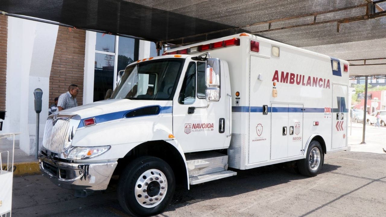 ¡Buena noticia! Salud Municipal de Navojoa cuenta con nueva ambulancia para emergencias