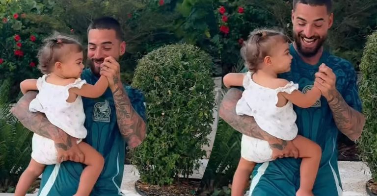 Maluma compartió el rostro de su hija París por primera vez en Instagram