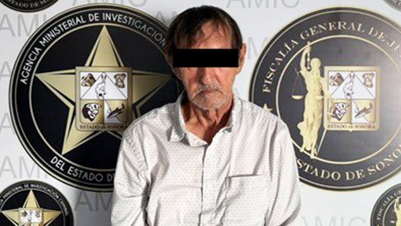Arrestan en Sonora a adulto mayor prófugo en EU; distribuía material íntimo de menores