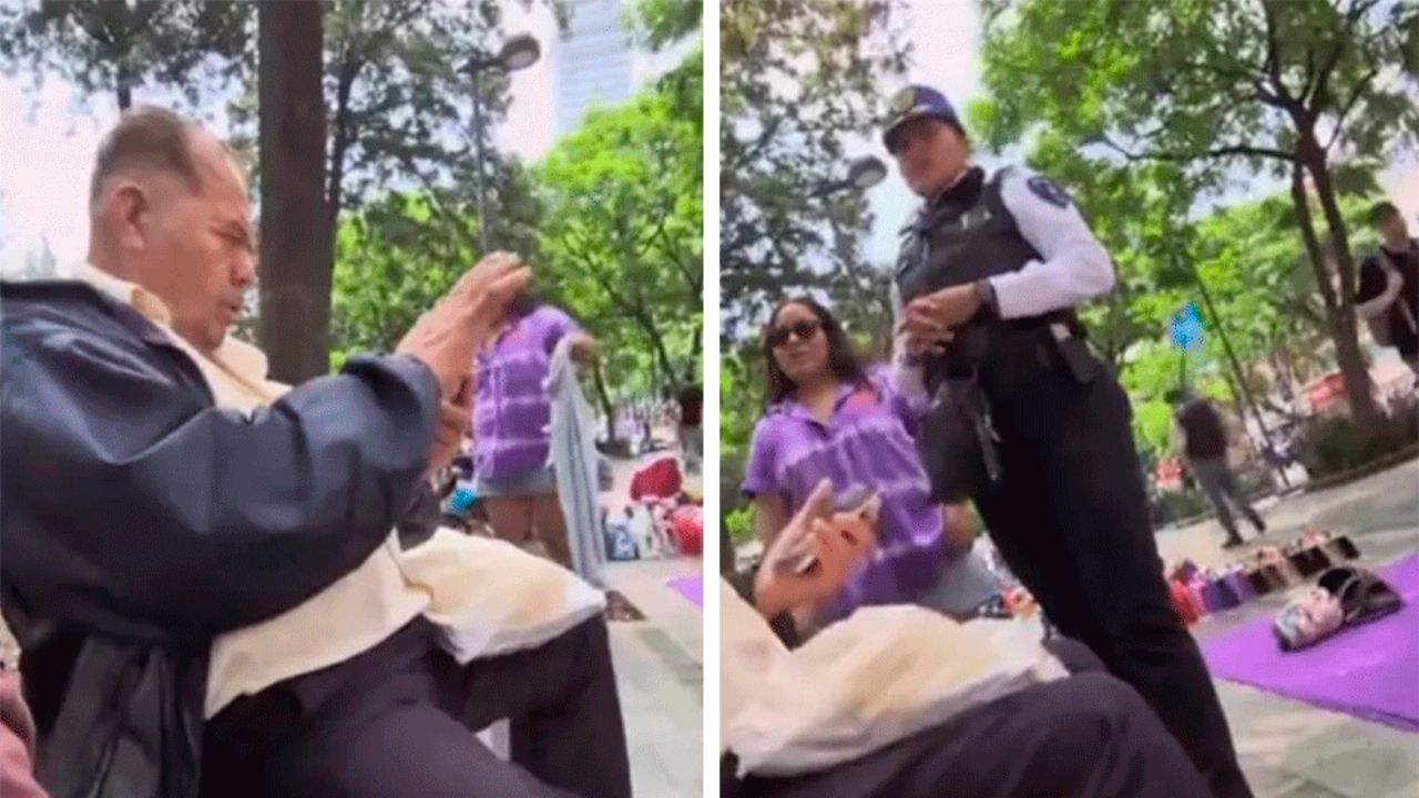 VIDEO: La bautizan ‘Lady Alameda’ por acusar sin pruebas a hombre mayor en CDMX