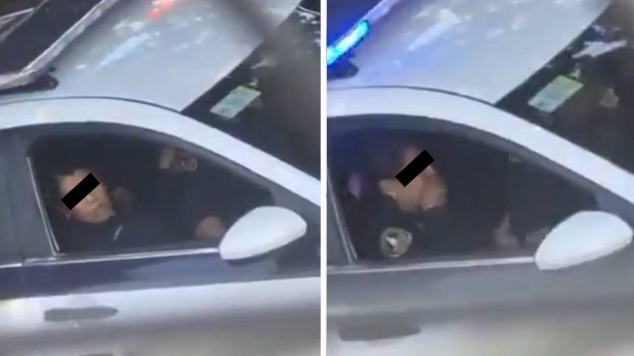 VIDEO: Captan en CDMX a dos agentes realizando actos sexuales a bordo de una patrulla