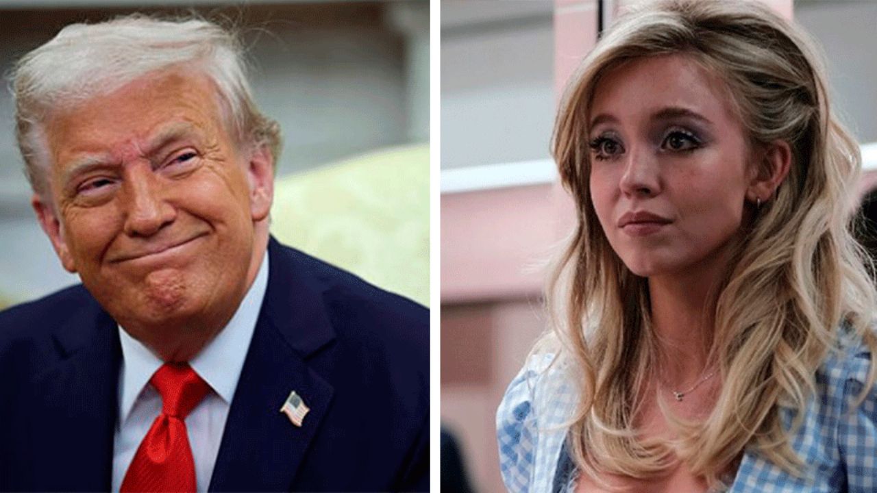 Trump defiende a Sydney Sweeney tras polémico anuncio y lanza críticas a Taylor Swift