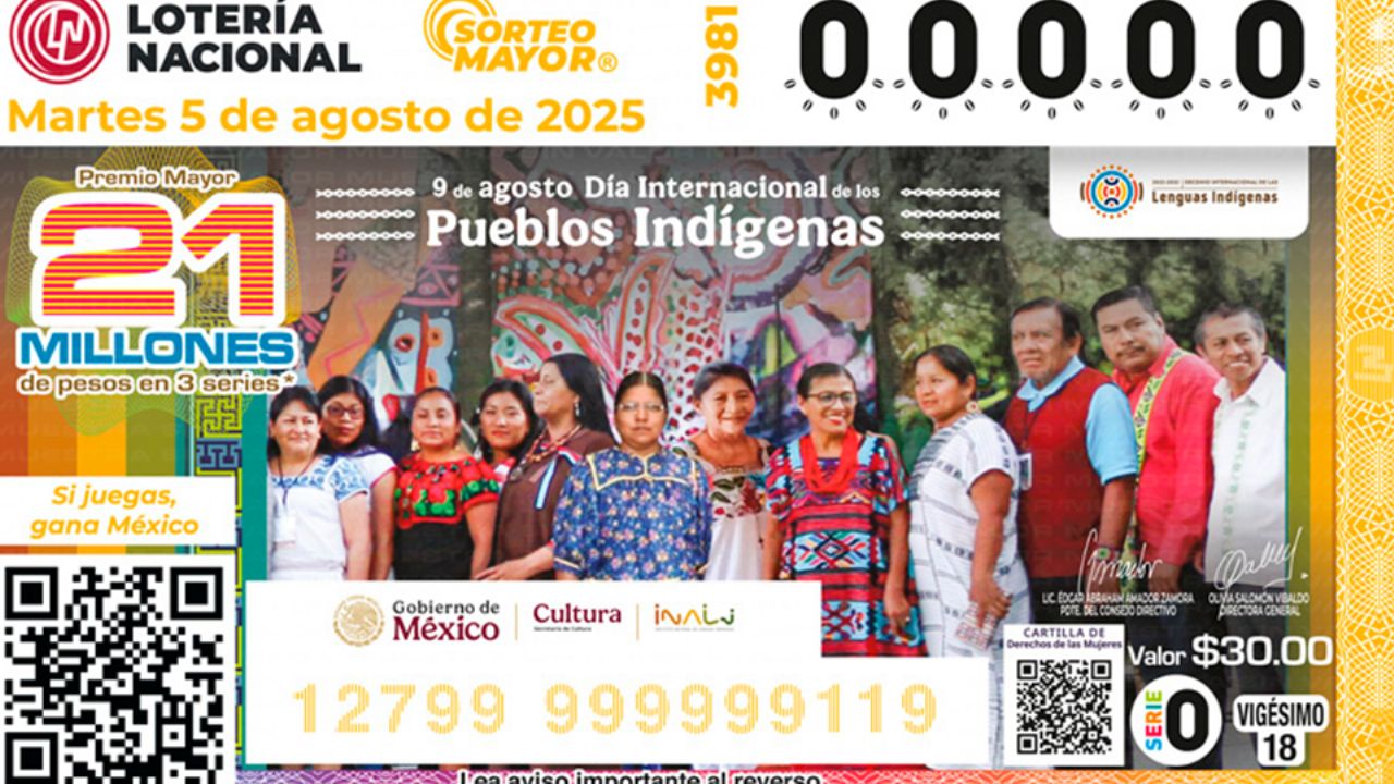 Lotería Nacional: Lista COMPLETA de GANADORES del Sorteo Mayor No. 3981 de hoy martes 5 de agosto