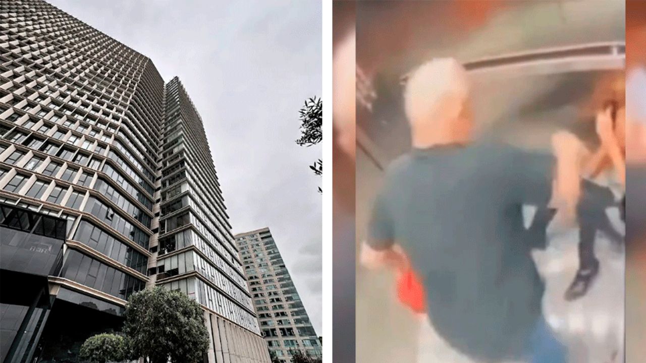 VIDEO: Agrede a mujer en ascensor en CDMX y se gana el apodo de ‘Lord Elevador’