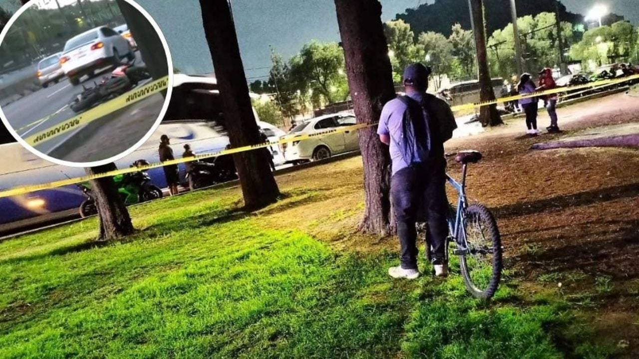 Tras pasar por un bache, motociclista se impacta con un árbol y pierde la vida en CDMX