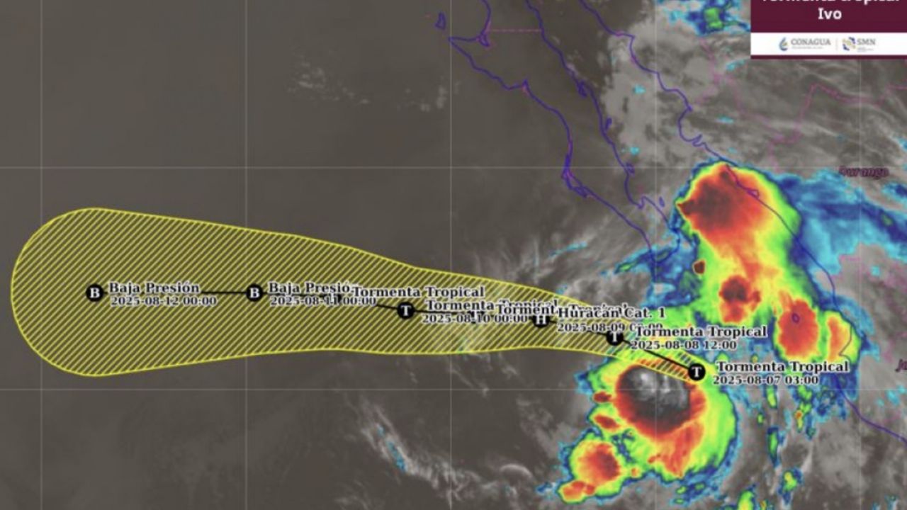 Tormenta tropical ‘Ivo’ impactará con lluvias y calor extremo en México HOY 8 de agosto