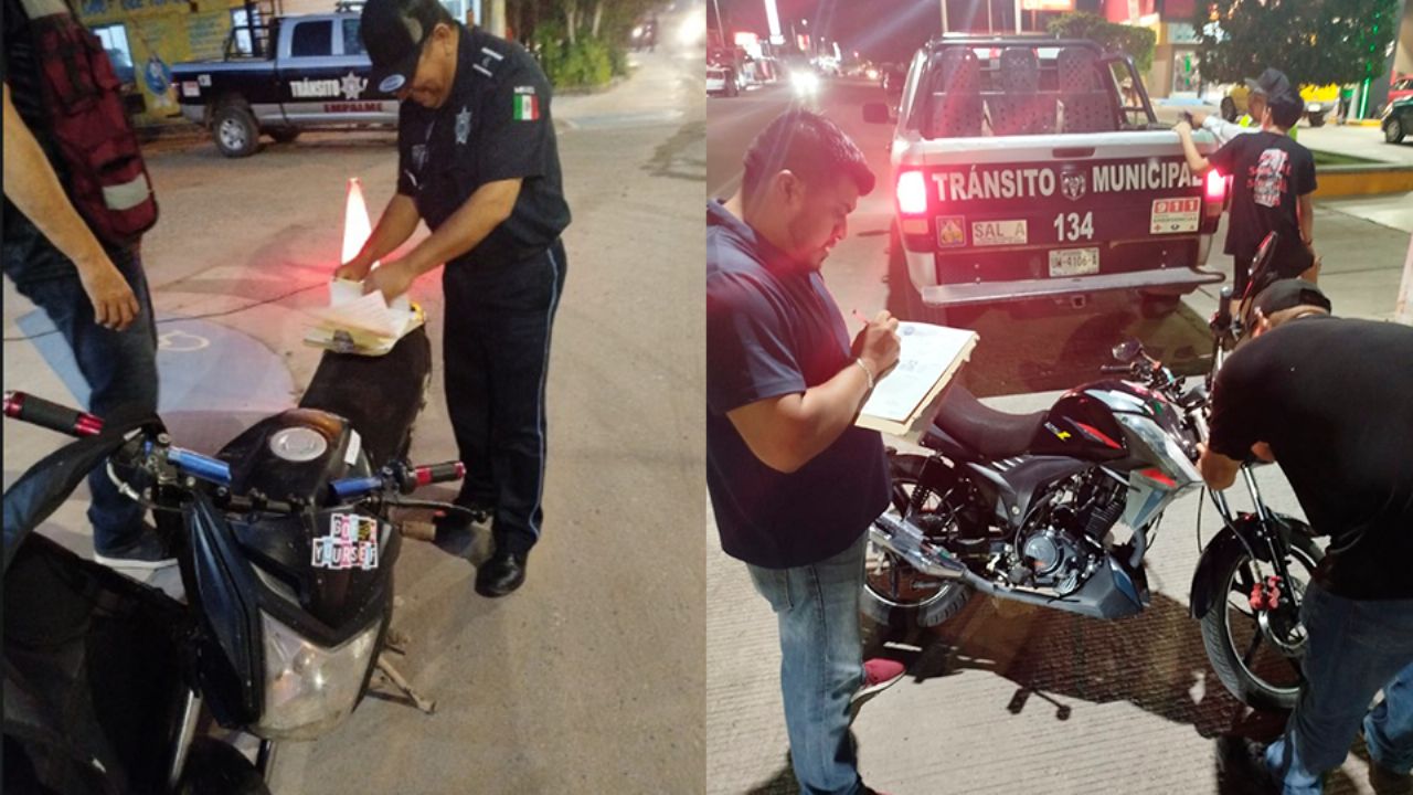 Dan resultados operativos en Empalme, logran reducir accidentes de motociclistas