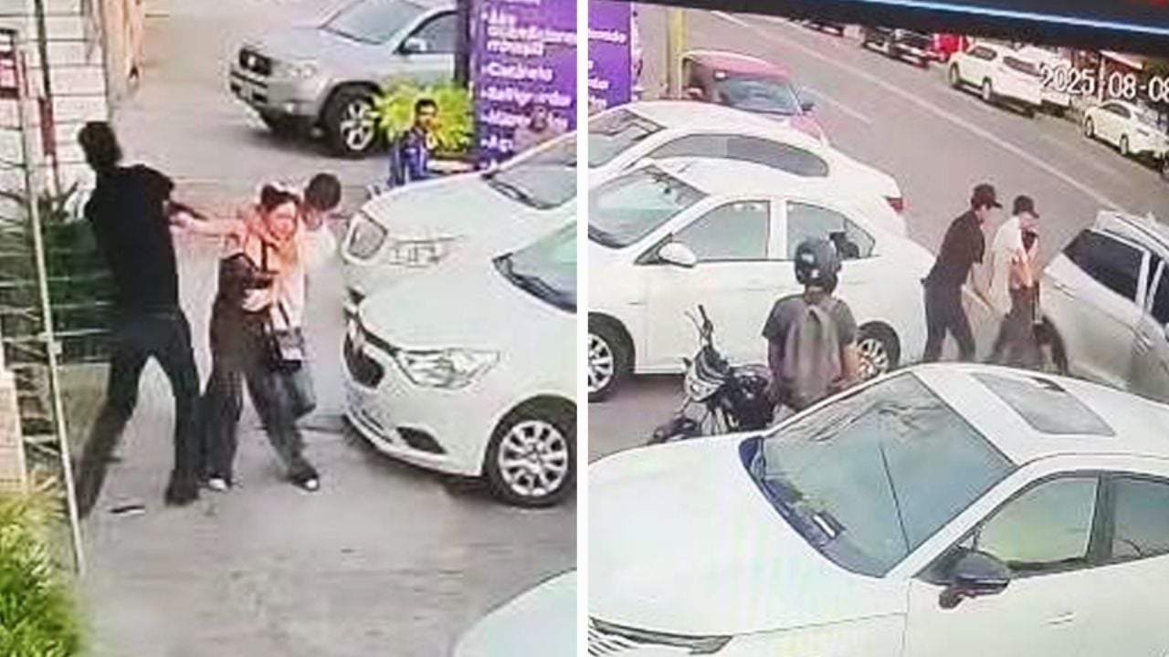 VIDEO: ‘Levantan’ a mujer en el Centro de Ciudad Obregón; intentó refugiarse en hotel