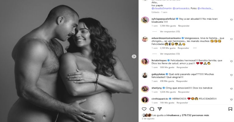 Carlos Said confirmaría que tendría un varón con Claudia Martín