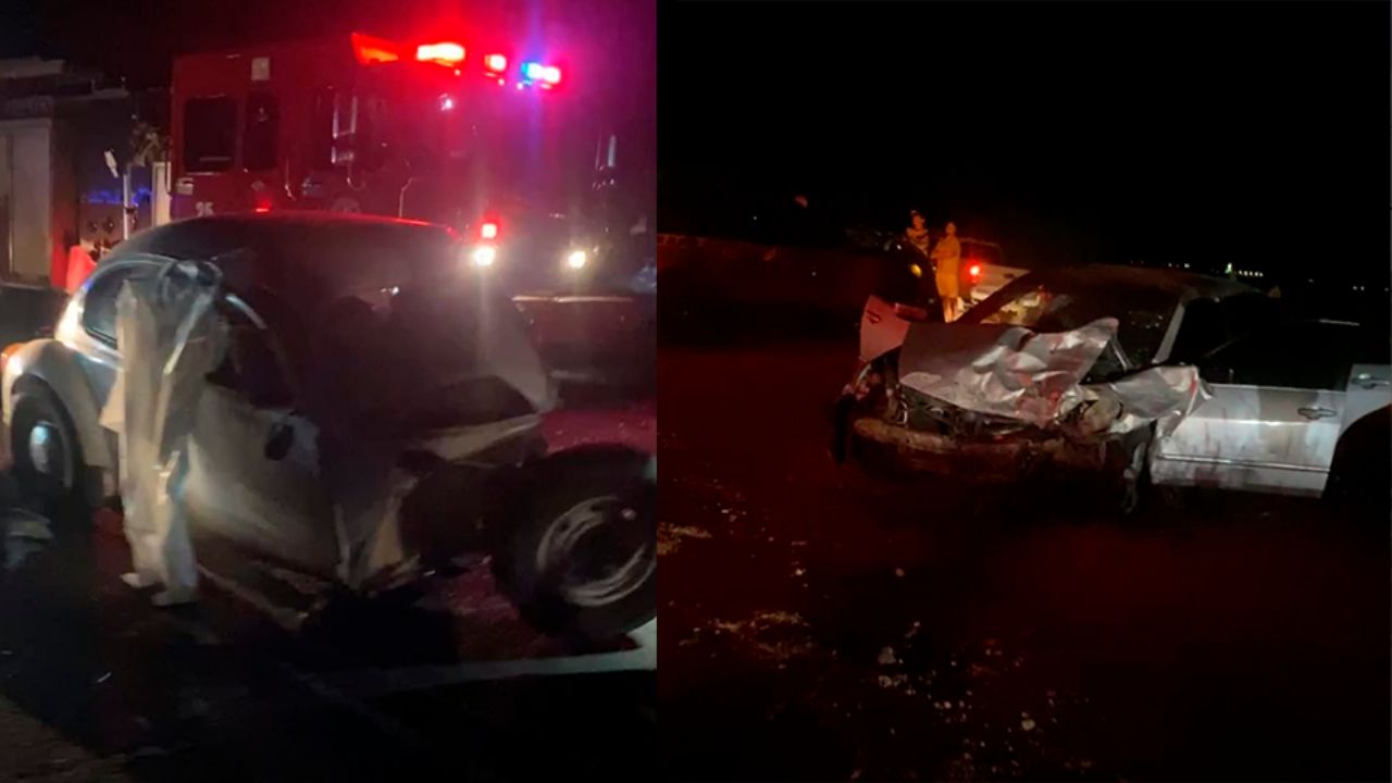 FOTOS: Grave accidente en carretera Navojoa-Huatabampo deja cinco víctimas; dos murieron tras el impacto