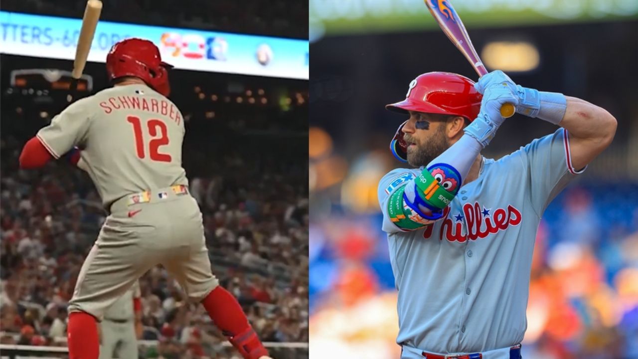 Schwarber y Harper se lucen con el madero en la victoria de los Phillies sobre los Nationals