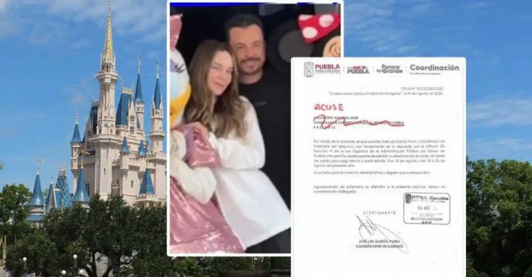 Belinda acompaña a García Parra en Disneylandia