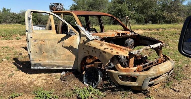 Uno de los vehículos encontrados 