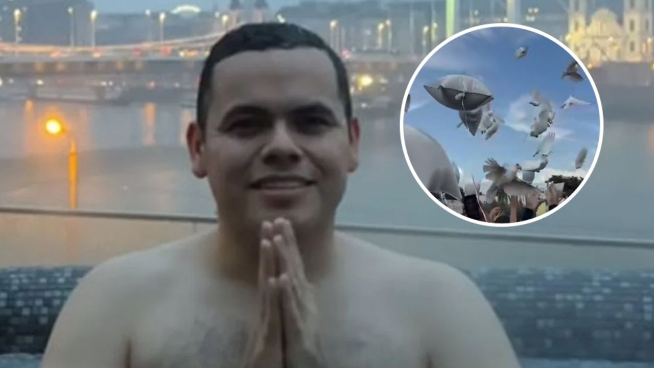 VIDEO: Al ritmo de banda y con palomas, sepultan a Ernesto Barajas, vocalista de Enigma Norteño