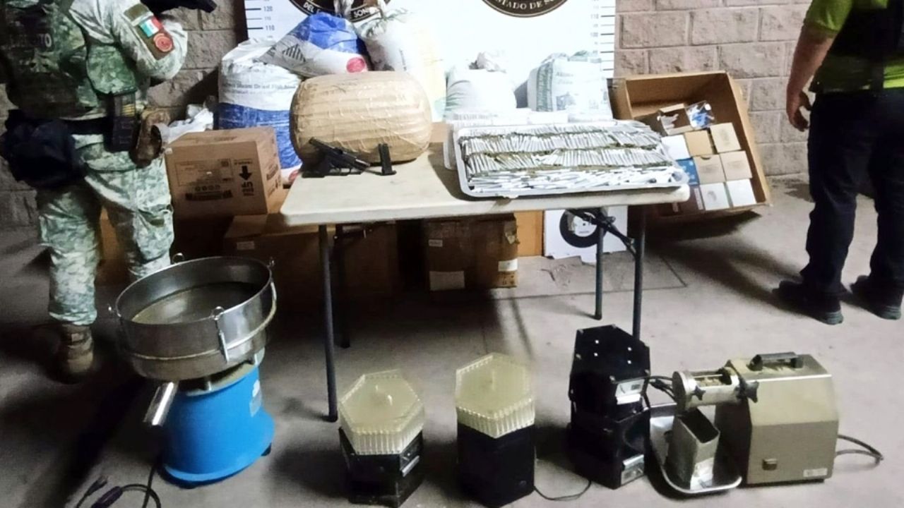 Descubren fábrica de cigarros de marihuana en Hermosillo; decomisan droga y arma de fuego