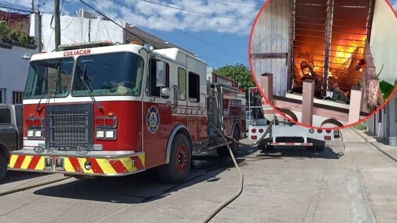 Salvan a adulta mayor en Culiacán; quedó atrapada mientras su casa de incendiaba