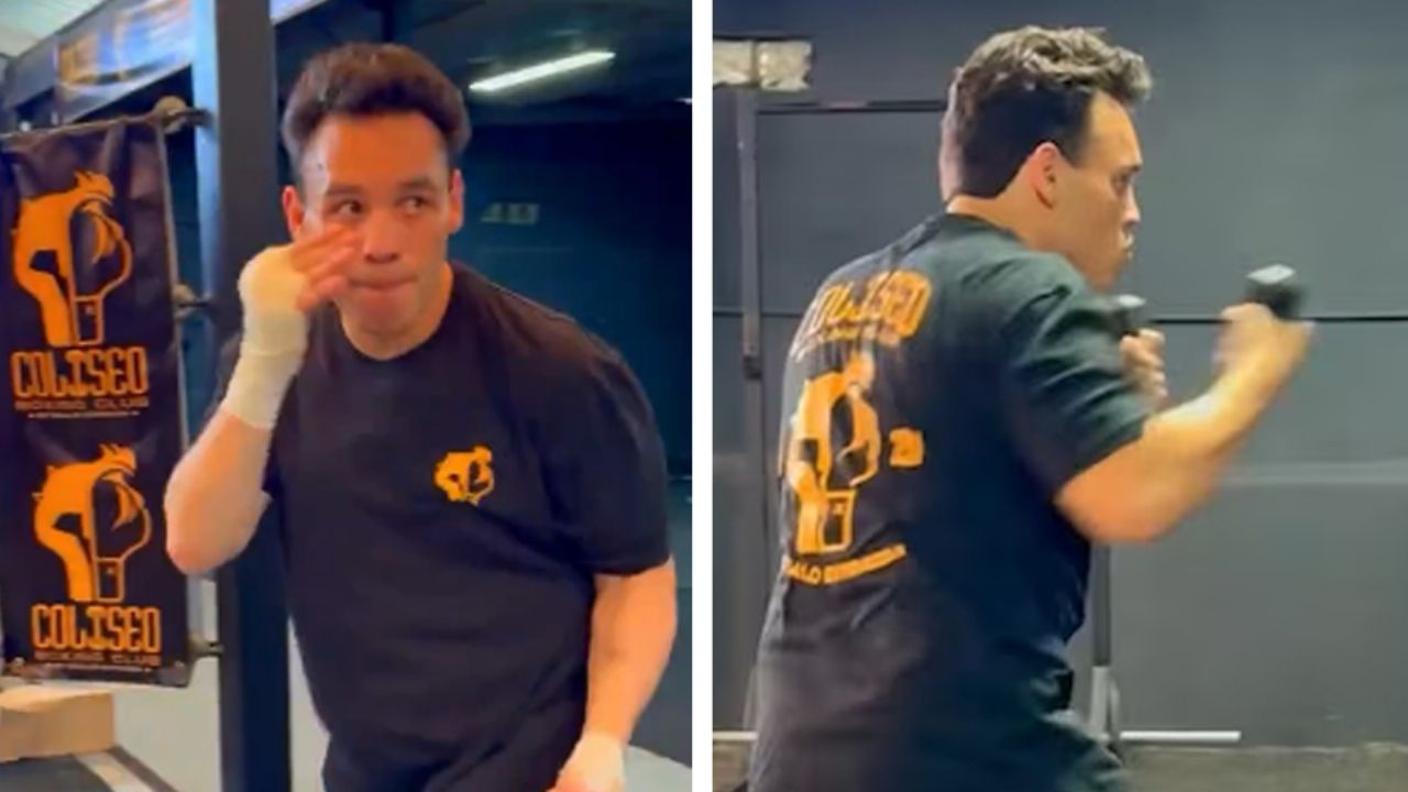 Tras salir de prisión, captan a Chávez Jr. durante entrenamiento en gimnasio de Hermosillo