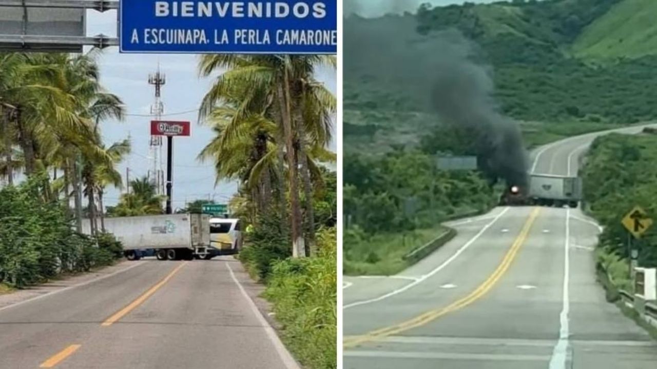 Localizan dos cuerpos sin vida tras narcobloqueos registrados en el sur de Sinaloa