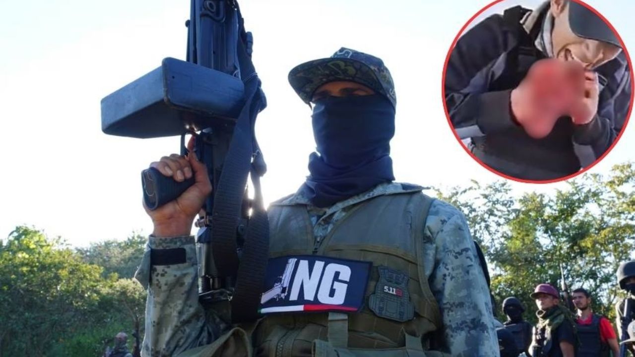 Captan en VIDEO a presuntos reclutas del CJNG mientras cumplen un macabro ritual