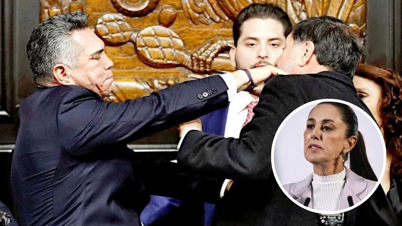 Sheinbaum compara a ‘Alito’ Moreno con PORROS VIOLENTOS tras agresión a Noroña en el Senado